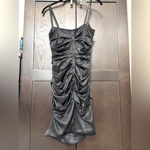 Dolce & Gabbana silk ruched mini dress size 42